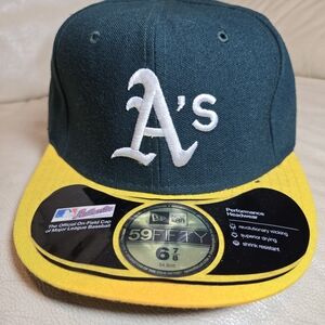 MLB Oakland Athletics A's 59FIFTY Men's Fitted New Era Hat Cap ALL SIZES